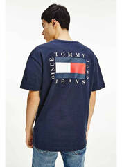T-shirt bleu TOMMY HILFIGER pour homme seconde vue