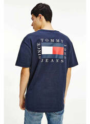 T-shirt bleu TOMMY HILFIGER pour homme seconde vue