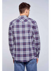 Chemise manches longues bleu TOMMY HILFIGER pour homme seconde vue