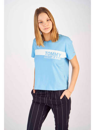 T-shirt bleu TOMMY HILFIGER pour femme