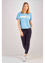 T-shirt bleu TOMMY HILFIGER pour femme seconde vue