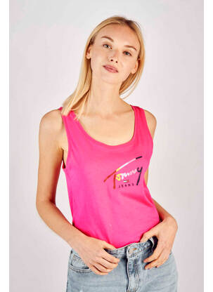 T-shirt rose TOMMY HILFIGER femme