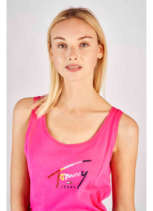 T-shirt rose TOMMY HILFIGER femme