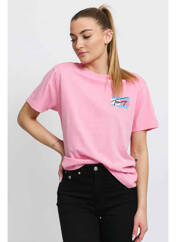 T-shirt rose TOMMY HILFIGER pour femme seconde vue