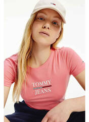 T-shirt rose TOMMY HILFIGER pour femme seconde vue
