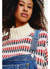 Pull col roulé blanc TOMMY HILFIGER pour femme seconde vue