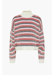 Pull col roulé blanc TOMMY HILFIGER pour femme seconde vue