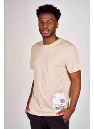 T-shirt beige DYJCODE BY DENNIS PRAET  pour homme