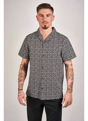 Chemise manches courtes noir DYJCODE BY DENNIS PRAET  homme