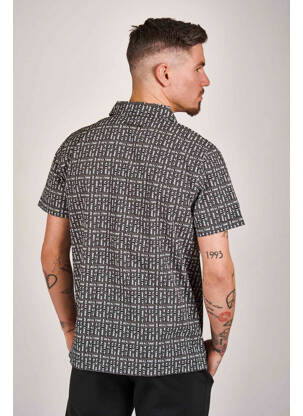Chemise manches courtes noir DYJCODE BY DENNIS PRAET  homme