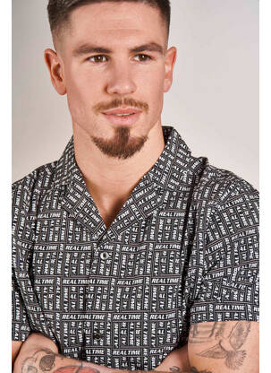 Chemise manches courtes noir DYJCODE BY DENNIS PRAET  homme