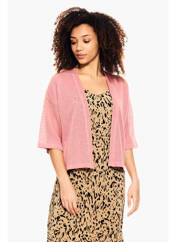 Gilet manches longues rose GARCIA pour femme seconde vue