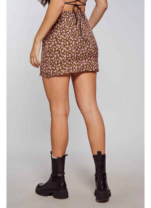 Jupe courte marron DAISY STREET femme