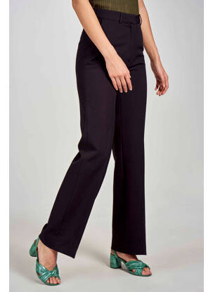 Pantalon droit noir DEUX. BY ELINE DE MUNCK femme