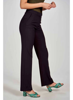 Pantalon droit noir DEUX. BY ELINE DE MUNCK femme