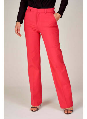 Pantalon droit rose DEUX. BY ELINE DE MUNCK femme