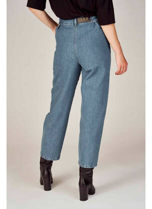 Jean coupe mom bleu DEUX. BY ELINE DE MUNCK femme