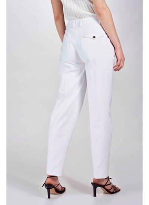 Pantalon droit blanc DEUX. BY ELINE DE MUNCK femme