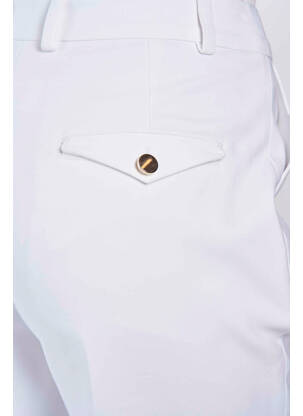 Pantalon droit blanc DEUX. BY ELINE DE MUNCK femme