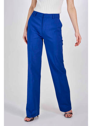 Pantalon droit bleu DEUX. BY ELINE DE MUNCK femme