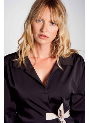 Robe courte noir DEUX. BY ELINE DE MUNCK femme