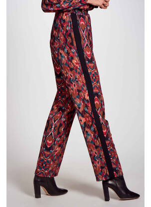 Pantalon droit rouge DEUX. BY ELINE DE MUNCK femme