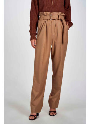 Pantalon chino marron DEUX. BY ELINE DE MUNCK femme