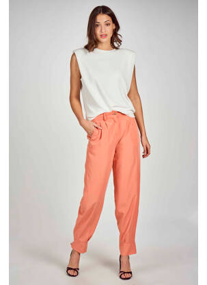 Pantalon chino orange DEUX. BY ELINE DE MUNCK femme