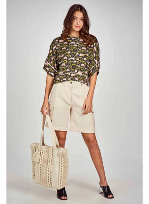 Bermuda beige DEUX. BY ELINE DE MUNCK pour femme