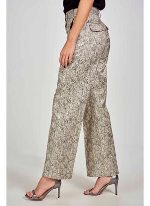 Pantalon droit beige DEUX. BY ELINE DE MUNCK femme