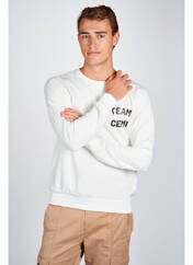 Sweat-shirt blanc CEMI pour homme seconde vue