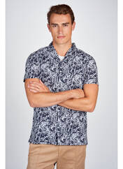 Chemise manches courtes bleu CEMI pour homme seconde vue