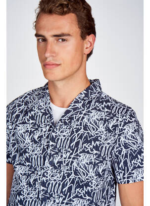 Chemise manches courtes bleu CEMI homme