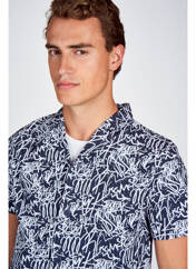 Chemise manches courtes bleu CEMI pour homme seconde vue