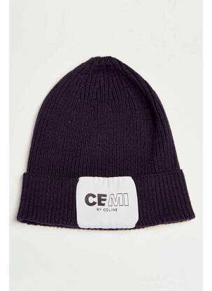 Bonnet bleu CEMI femme