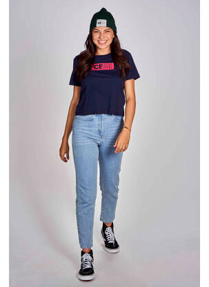 T-shirt bleu CEMI femme