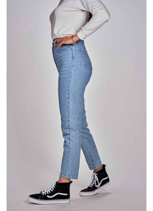 Jean coupe mom bleu CEMI femme