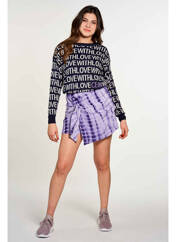 Jupe short violet CEMI pour femme seconde vue