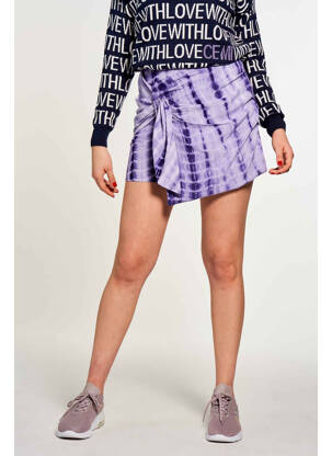 Jupe short violet CEMI femme