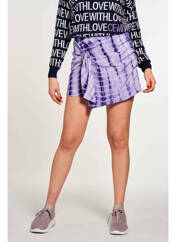 Jupe short violet CEMI pour femme seconde vue