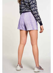 Jupe short violet CEMI pour femme seconde vue
