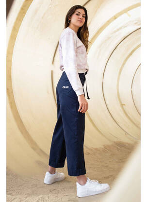 Pantalon cargo bleu CEMI femme