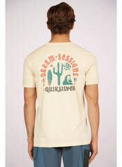 T-shirt jaune QUIKSILVER pour homme seconde vue