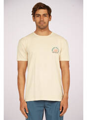 T-shirt jaune QUIKSILVER pour homme seconde vue