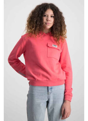 Sweat-shirt à capuche orange FILA fille