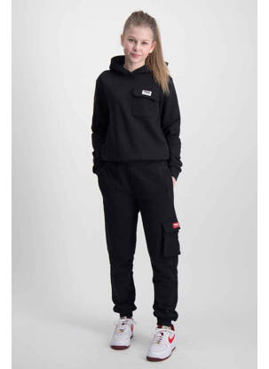 Sweat-shirt à capuche noir FILA pour fille