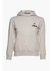 Sweat-shirt à capuche gris FILA pour fille seconde vue