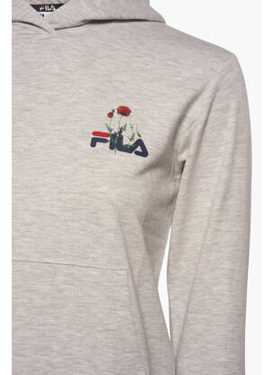 Sweat-shirt à capuche gris FILA fille