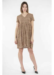 Robe courte beige LE TEMPS DES CERISES pour femme seconde vue
