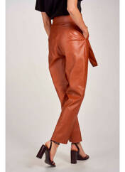 Pantalon droit marron FOUDRE BY AURELIE VAN DAELEN pour femme seconde vue